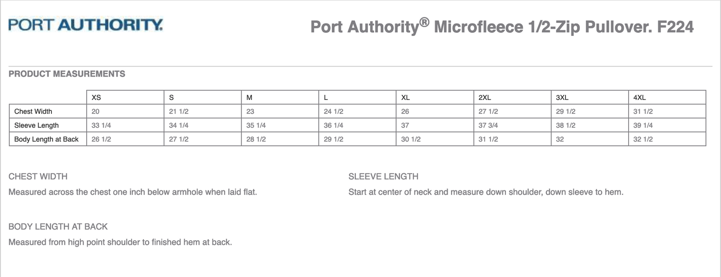 Port Authority® Microfleece 1/2-Zip Pullover