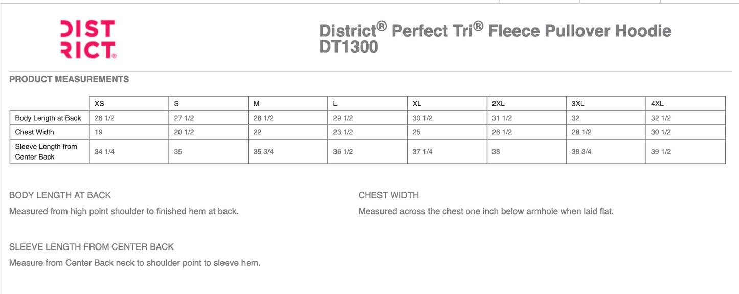 District® Perfect Tri® Fleece Pullover Hoodie