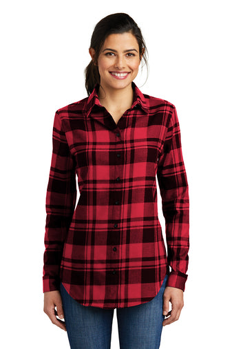 Port Authority® Ladies Plaid Flannel Tunic